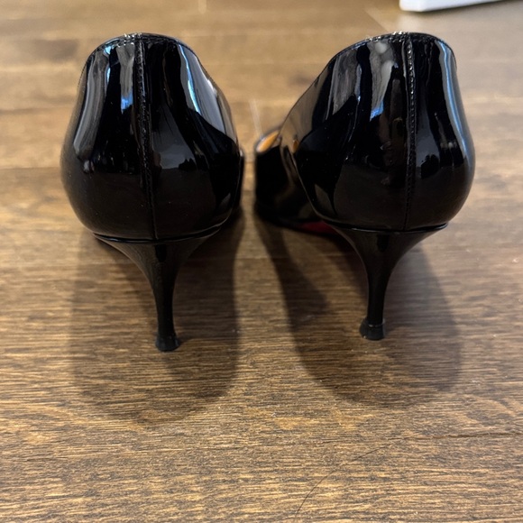 Christian Louboutin Glossy Black Heels - Picture 3 of 4